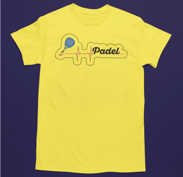 Camiseta perfecta para aquellos que el pádel marca su línea de vida