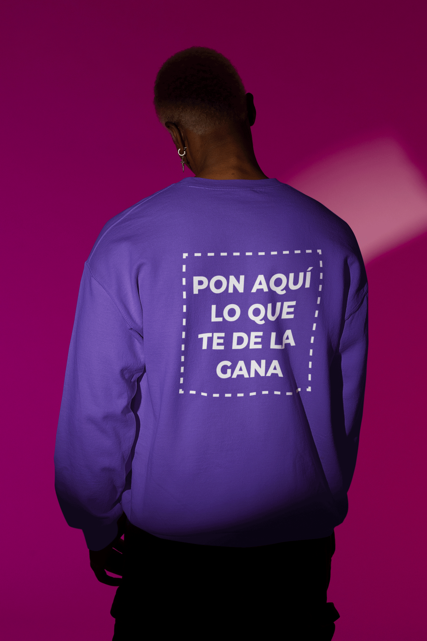 Sudadera unisex sin capucha personalizable